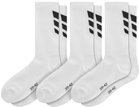 Erima Unisex 3 Wings Socks 3pack (2182502), new white, 39-42