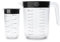 Brabantia Tasty+ Measuring Jug Set | 2 Nestable Kitchen Measuring Cups (250ml & 1000ml) with Dual Pouring Lids | Easy-Grip BPA-Free Kitchen Jugs | Dark Grey