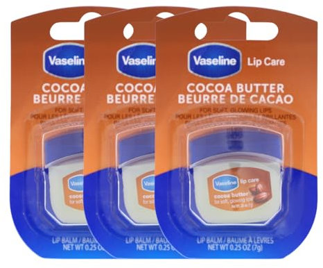 3x Vaseline Lip Therapy Cocoa Butter je 7g Lippenbalsam für Feuchtigkeit