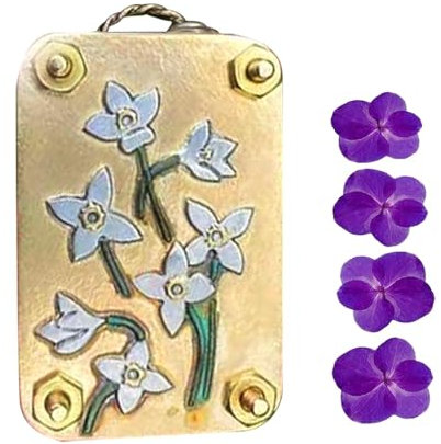 Blumenpresse Bausatz | Min-i Pflanzenpresse aus Metall | Micros Flower Press | Miniatur Pflanzen Blumen Presse Set für Erwachsene und Kinder | Kreatives Herbarium Werkzeug Machen für Pflanzenliebhaber