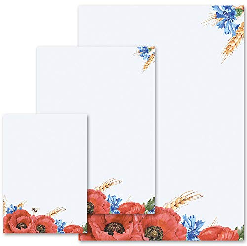 Motif Letter Paper! Field Flowers Flowers & Petals Nature 100 Sheets DIN A4 - Paper-Media