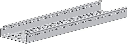 RS PRO Kabelpritsche, Typ Selbstkuppelnde Kabelrinne (leichte Ausführung), T. 60mm x 200 mm x 3m Verzinkte Stahl, Packung a 4 Stück