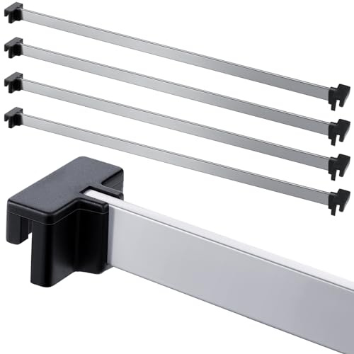 8 Pieces Hanging File Rail Clip File Folder Rail Clips 4 Pieces File Cabinet Rails Hanging File Folder Frame for File Storage (Metal)