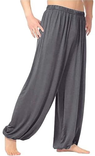 KEMKEY Pantalon Tai Chi Taille élastique Pantalon Kung Fu Confortable Coton et Lin Femmes et Hommes Pantalon de Sport Wing Chun léger,02,M