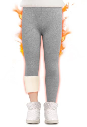 boruizhen Leggins Niña Leggings Térmicos Largos Canalé Invierno Térmicos Pantalon
