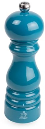 PEUGEOT - Paris u'Select Zirlion Salt Mill, Pacific Blue, 7 in - Adjustable Grind - Made in France