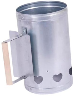 JISADER Chimenea de encendido para barbacoa, ideal para camping y picnics al libre. Cubo de encendido para carbón vegetal, resistente y apto para