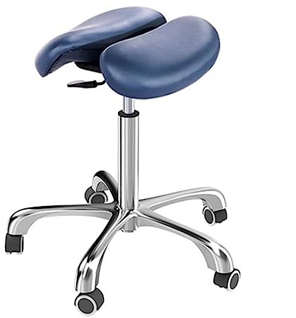Innovz Taburete de Silla de Montar Taburete Rodante con Asiento Dividido, Silla de Montar Silla Rodante Dividida para Estudio Dental Oficina Lugar de Belleza, Taburetes Médicos Ergonómicos