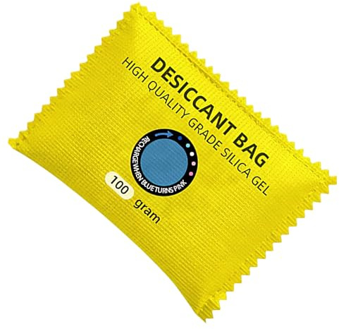 Sacchetti deumidificatori riutilizzabili – 12 x 8 cm in gel di silice per assorbire l'umidità condensa | pacchetti essiccanti per armadio, cantina, per camion, veicoli ricreativi, veicoli sportivi