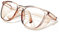 LeonDesigns Safety Goggles Anti-Fog Tactical glasses with Side Shields Clear Safety glasses with Anti-Scratch UV400 protection Lens Goggles Inside Eyeglasses (Square Coffee)