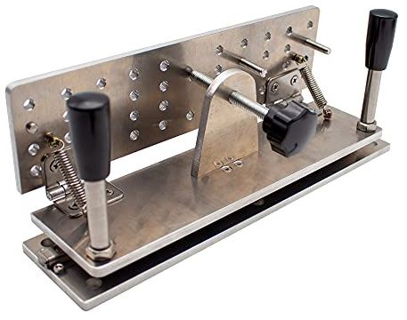 Toplionace Universal Knivslipare, Bältesclip Kniv Jig Slipning Jig DIY Handhållen Knivslip Klämma med 260mm Rörlig Skena