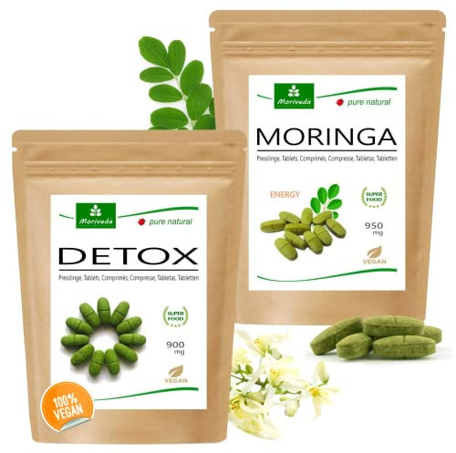 MoriVeda Fasten Special Produktpaket | Moringa Detox, Moringa Energy