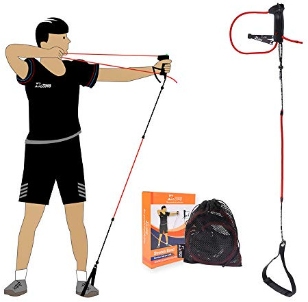 NIKA ARCHERY Bande élastique pour tir à l'arc - Appareil d'entraînement - Bande élastique - Exercices d'adresse pour tir à l'arc recourbé - Pour adultes débutants et experts - Rouge
