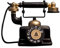 Vintage Telefon Modell Ornament, Kreative Retro Telefon Dekoration FüR Wohnzimmer, BüRo, Schlafzimmer, Harz Material, 7.44*3.94*6.77 Zoll