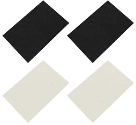 EIYVPRA 4 Pezzi 30 x 25 cm Pelle Adesiva Riparazioni,Ecopelle Toppa Autoadesiva per Divano Borse Giacche Sedili Auto Mobili Riparazione e Ristrutturazione Fare Artigianato fai-da-te e Tappezzeria