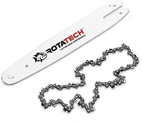 Rotatech 14 Chainsaw Bar & Chain Pack Fits Stihl MS180 MS181 018 50 DL Drive Links 3/8 LP Pitch .050 Gauge