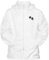MyShoeStore Unisex Bowling Jacket and Trousers Set with Fleece Lining, Water-Resistant Polyester Construction, Detachable Hood and Elastic Waistband, White, M