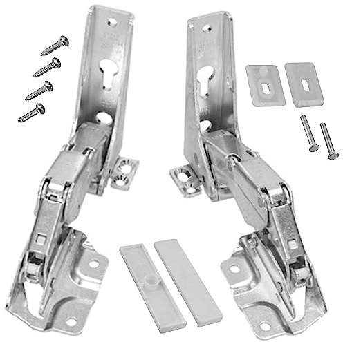 SPARES2GO Integrated Door Hinge Pair compatible with Whirlpool Fridge Freezer 3362 3363 5.0 41,5 (Top Upper/Lower)
