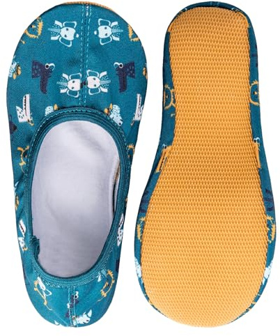 Siegertreppchen Zapatillas de gimnasia de tela (talla 24 – 40), zapatillas de ballet transpirables y antideslizantes para niñas y niños, zapatillas de ballet, Diseño de león, 34 EU