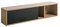 Composad | Hängeschrank der Linie VITRUVIA mit 1 Klappe und 1 Fach, Wandhängeschrank für Wohnzimmer, Hängeschrank (B x H x T) 150 x 35 x 28,6 cm, Farbe Eiche Honig und Schwarz, Made in Italy