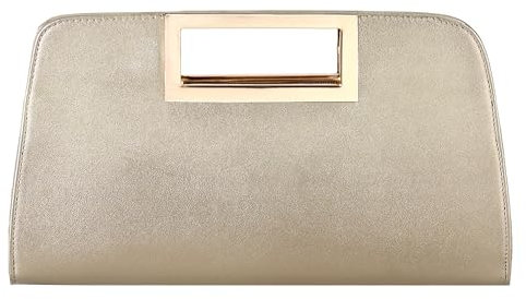 VASCHY Clutch Bag for Women, Fashion Vegan Leather Wristlet Wallet Cell Phone Cross Body for Women with Card Slots Ladies Handbags & Shoulder Bags Purse for Wedding,Party(Sparkle Golden)