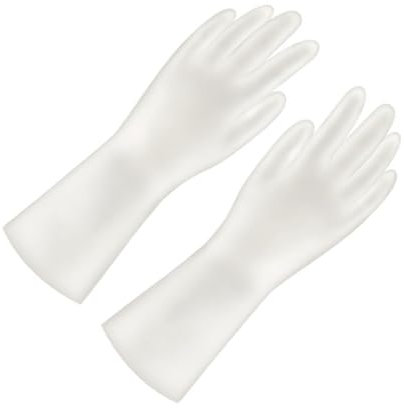 CIYODO Schutzhandschuhe Für Die Hausarbeit 4er-pack Handschuhe Küchenreinigungshandschuhe Weiß – Handschuhe Für Die Haushaltsreinigung