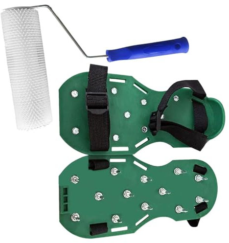 Stachelwalze zum Nivellieren, Spiked Roller Shoes Bausatz, Epoxid-Bodennivellierer, Bodennivellierwerkzeuge, Betonrolle für Beton, Estrich