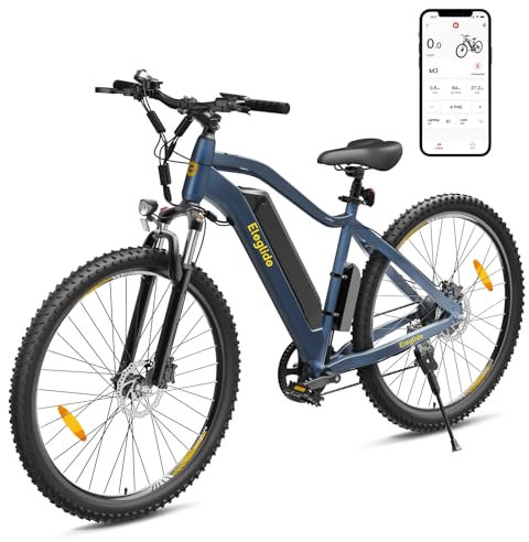 Eleglide Mopride3 E Bike, 29 Zoll E-Bike Herren Damen mit Hydraulische Scheibenbremse, 48V 12Ah Akku, 250W Motor, 120KM, APP, 7-Gang, Elektrofahrräder für Städtische Pendler und Geländereiten