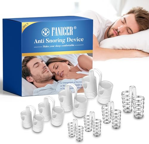 Dilatatore Nasale Antirussamento Trasparente, Dispositivo per Respirare Meglio, Comfort Notturno per Uomo e Donna(Limpido)