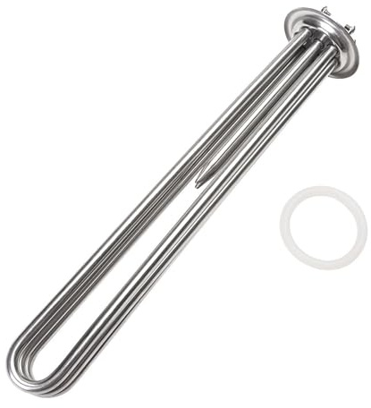 Calentador Tubular De Inmersión De 3U Con Brida Paralela, 380 V, 9000 W, Con Sonda De Temperatura De Agua Hirviendo.