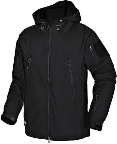Wisdom Wolf Herr taktiska militärjackor vattentät softshell fleece vinter utomhus huvtröja