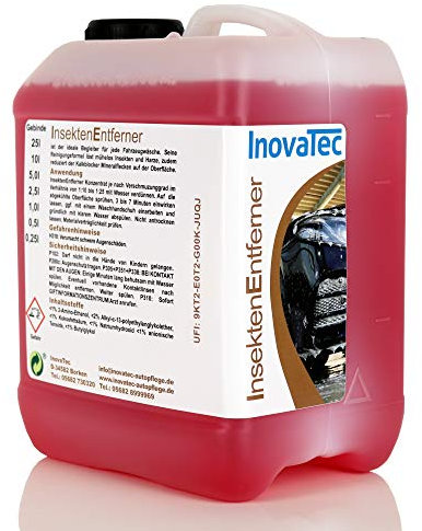 Inovatec Insektenentferner-Konzentrat 5L - Entfernt mühelos Insekten und Harze - Lösungsmittelfrei und biologisch abbaubar