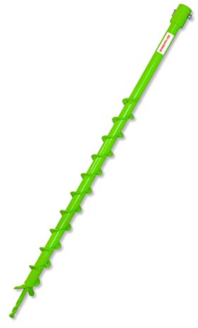 WERHE® Profi Bohrer VollStahl, Erdbohrer für bohrmaschine 40 mm extrem robust - Pfahlbohrer Brunnenbohrer präzise Bohrspitze.