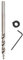 Broca escalonada de 9,5 mm HSS con revestimiento de titanio con profundidad Stop Collar
