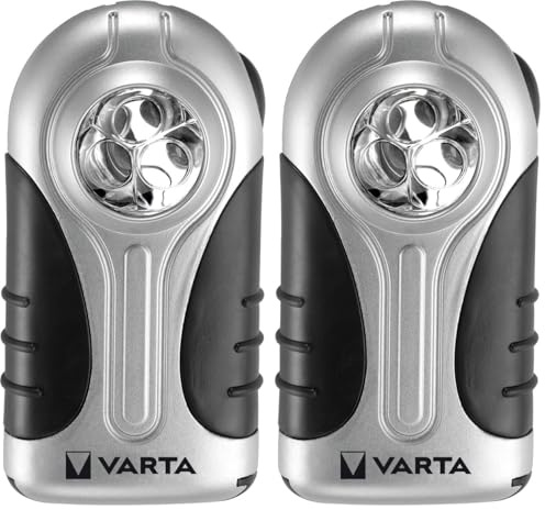 Varta - 16647101421 - Torche LED Silver Light - 3 AAA Incluses (Lot de 2)