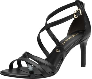 Tamaris Donna sandalo con tacco a stiletto nero 40 EU