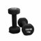 Trym Kurzhanteln - 2er Set, 1-5 kg Gewichte, Vinyl, Gusseisen, Rutschfest, Schwarz - Hantelset, Hanteln, Kurzhantel-Set für Aerobic, Pilates, Gymnastik, Fitness, Gym, Krafttraining (a) 2X1 kg)