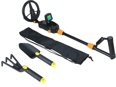 Kids Adjustable Metal Detectors Childrens Treasure Adventure Set Including Shovel Rakes Carrying Bag for Outdoor Lightweight Treasure Set for Kids