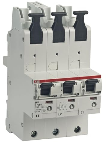 SLS-Schalter ABB S751/3-E50 selektiver Hauptsicherungsautomat SHU 50A 3x 1-polig mit Stecktechnik