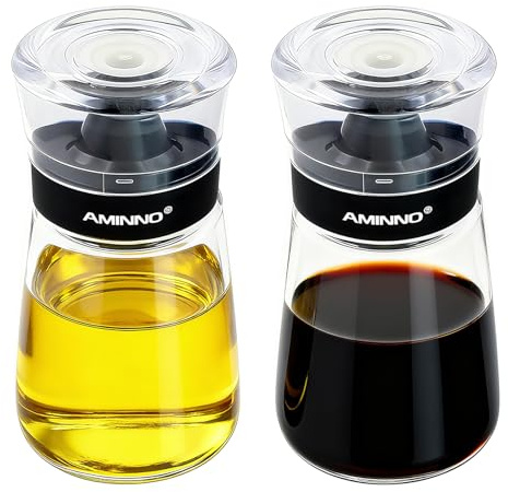 Zatix​bu Zatixbu Botella Dispensadora de Aceitera y Vinagrera, 160ml 2 Unidades, Aceitera Antigoteo para Cocina y Exterior, Dispensador Aceite para Salsas Camping Picnic