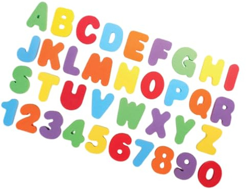 MOLUCKFU Lot de 2 Sets de Sets de Jouets de Bain en EVA Comprenant 26 Lettres Alphabétiques et 10 Chiffres Colorés Éducatif d'Éveil pour Bébé et Garçon et Filles Apprentissage