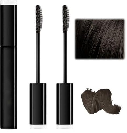 PHYNDR 2 Pièces Retouche Racines Cheveux – Mascara Cheveux Blanc, Couvre Instantanément, Effet Naturel 15 ML (Brun Noir)