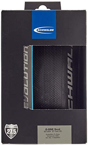 Schwalbe Unisex_Adult pneu 27.5x2.00 (50-584) g-one Speed s.Skin tl.Easy Souple Tyres, Black, (27,5×2,00´´) 650B