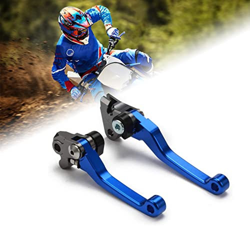 Fast Pro Leviers de frein et d'embrayage pour moto YZ125/250 YZ250F YZ426F/450F KX125 KX250 KX250F KX450F KDX200/220 Bleu
