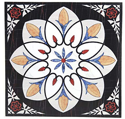 Wytino Adesivi per Pavimento,10pcs Adesivi per Piastrelle in PVC,Autoadesivi Adesivi per Decorativi 3D,Adesivi Piastrelle Bagno,Decalcomanie per la casa 12 * 12cm(#5)