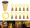 Solar Wine Bottle Lights, ALED LIGHT 10 Pack LED Solar Fairy Lights with Cork Shape Silver Copper Wire Colorful Mini Fairy String Lights for DIY, Party Decoration Wedding Christmas(Warm White)