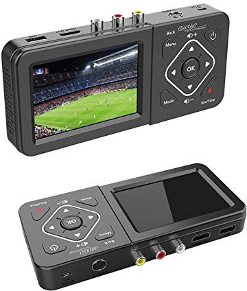 auvisio VHS digitalisieren: Video-Rekorder für analoge Quellen, 3,5 / 8,9 cm Farbdisplay, 60fps (Videorekorder, analog Video Recorder, Abspielgeräte für Mini DV Cassetten)