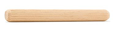Wooden Dowel Pins 4 inch x 3/8 inch, Pack of 50 Fluted Dowel Joints for Woodworking, Furniture and Crafts, by Woodpeckers