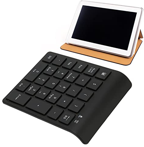 Cyrank Pavé Numérique Bluetooth, Clavier Numérique Rechargeable sans Fil à 27 Touches Mini Pavé Numérique Portable pour Ordinateur Portable