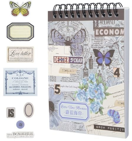 50 Bltter Selfklebende Scrapbook Aus Set, Dekorative Aufkleber, Journal Sticker, Washi Sticker fr DIY Album, Foto Notizbuch oder Tagebuch
